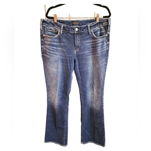 Silver Jeans PLUS 16 33L Suki Boot Cut Denim Pockets - Picture 1 of 5